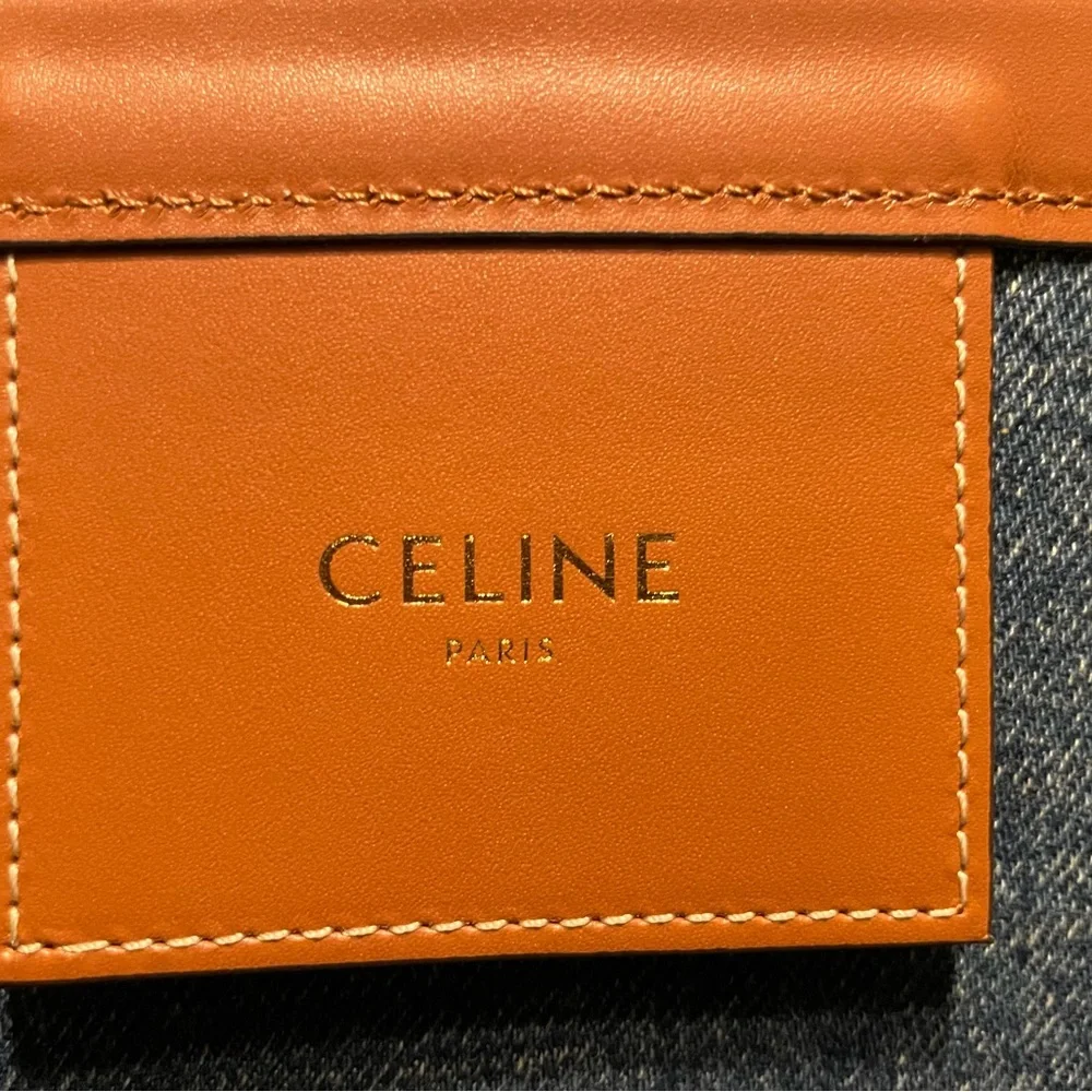 Celine Blue and Brown Tote Bag Denim Couffin 2022 - BRAND NEW - Picture 3 of 6